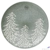 Kép 2/2 - Tányér kerámia karácsonyi 24' fenyőfás zöld 2.9cm sdkae