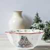Tányér kerámia karácsonyi 24' házikós 6.5cm sdkae