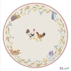 Tányér lapos porcelán 26cm, Exotica lapostányér kézzel festett