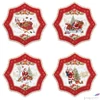 Kép 1/2 - Tányér porcelán karácsonyi 16cm Christmas Memories 4db-os, dobozban
