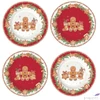 Kép 1/2 - Tányér porcelán karácsonyi 19cm, Nutcracker 4db-os, dobozban