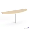 Kép 1/2 - Tárgyalótoldat íves szürke fémlábba 50x160cm MAYAH Freedom SV-50 juhar