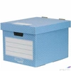 Kép 1/2 - Tárolódoboz karton Fellowes 33,3x28,5x39 cm Style, kék-fehér