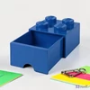 Tárolódoboz LEGO kék fiókos