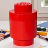 Tárolódoboz LEGO piros henger
