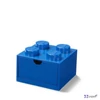 Tárolódoboz LEGO íróasztalra, fiókos 