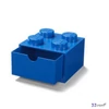Tárolódoboz LEGO íróasztalra, fiókos 