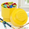Tárolódoboz LEGO sárga henger