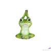 Kép 2/2 - Dekor béka kerámia Yoga frog Jesse M green 15cm jógázó béka SDDST53