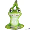 Kép 1/2 - Dekor béka kerámia Yoga frog Jesse M green 15cm jógázó béka SDDST53