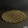 Kép 1/2 - Tavaszi dekor páva toll arany 56x56x7,5cm SDDST5