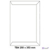 Boríték 1 TB/4 öntapadós C 250x353 fehér 90gr. fehér ofszet