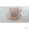 Csésze teás Porcelán 3dl virágos natur kézzel festett