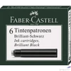 Kép 1/2 - Faber-Castell tintapatron 6db-os Standard fényes fekete Ink cartridge 185507