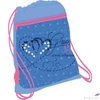 Kép 1/3 - Tornazsák Belmil 21' Cool Bag Jeans Heart szíves szívecskés 336-91 43x45cm hálós sportzsák Gym Bag
