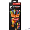 Kép 5/5 - Tűfilc készlet Stabilo hengeres fém doboz, 0,4 mm, point 88 ARTY, 45 különböző szín