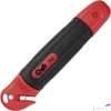 Kép 2/3 - Univerzális kés 18 mm WEDO Safety fóliavágóval, piros/fekete Csomagolás, tárolás WEDO 78805