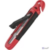 Univerzális kés 18 mm WEDO Safety fóliavágóval, piros/fekete Csomagolás, tárolás WEDO 78805