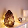 Üveg dekor Pinecone LED Seda S, barna DST25