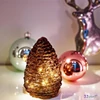 Üveg dekor Pinecone LED Seda S, barna DST25