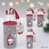 Üveg kulacs 400ml Karácsonyi mintás 3féle KPM25