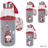 Üveg kulacs 400ml Karácsonyi mintás 3féle KPM25