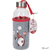 Üveg kulacs 400ml Karácsonyi mintás 3féle KPM25