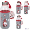 Üveg kulacs 400ml Karácsonyi mintás 3féle KPM25