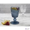 Üvegpohár kehely 16cm kék talpas Üvegpohár 275ml Katie Alice: Vintage Indigo