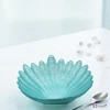 Üvegtál 26cm Polo fémes-égkék