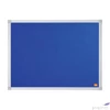 Kép 1/3 - Üzenőtábla aluminium keret 60x45cm NOBO Essentials kék