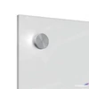 Kép 4/6 - Üzenőtábla üveg fali keskeny 30x90cm NOBO Home fehér