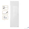 Kép 5/6 - Üzenőtábla üveg fali keskeny 30x90cm NOBO Home fehér