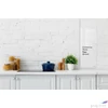 Kép 6/6 - Üzenőtábla üveg fali keskeny 30x90cm NOBO Home fehér