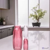 Váza dekor üveg 23' 2 féle, 120x295mm málna színű vagy fehér kpm