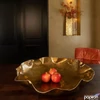 Kép 2/2 - Váza üveg 84,5cm arany 28,5x14x84,5cm SDDST5 élethű