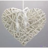 Koszorú vessző szív 19cm