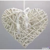 Kép 1/2 - Koszorú vessző szív 15cm