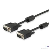 Kép 1/4 - VGA monitor kábel ferrit gyűrűvel 5 m EQUIP
