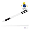 Zseléstoll, 0,7 mm LEGO kupakos, mini figurával fekete