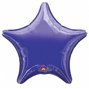 Partylufi 48cm lila csillag Fólia Léggömb+hélium