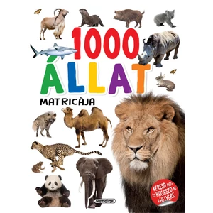 Matrica 1000 állat matricája fehér