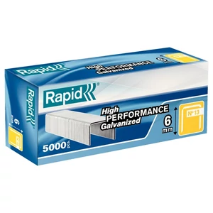 Tűzőkapocs 13/6 Rapid horg., 13/6,5000db/doboz Rapid 1db rendelési egység ár 1db-ra