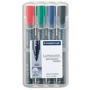 Alkoholos marker Staedtler Lumocolor 352' 2mm kúpos hegyű 4színű Írószerek STAEDTLER 352 WP4