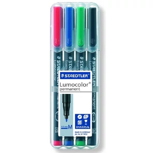 Alkoholos marker Staedtler Lumocolor 317 M OHP 1mm kúpos 4színű Írószerek STAEDTLER 317 WP4