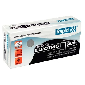 Tűzőkapocs 66/8 Rapid SUPERSTRONG 66/8, electric, horg.,5000d Rapid 1db rendelési egység ár 1db-ra