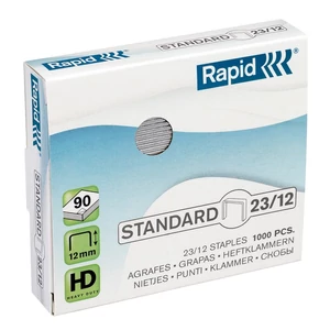 Tűzőkapocs 23/12 Rapid STANDARD horg., 23/12, 1000db/doboz Rapid 1db rendelési egység ár 1db-ra