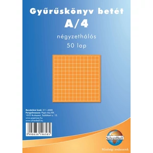 Gyűrűskönyv betét A4 sima 50lapos