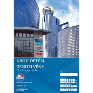 Ny B 18-73/V kiküldetési C Kiküldetési rendelvény A4 25x2 NVB1872