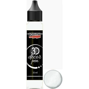 3D dekortoll Pentart 30ml fehér